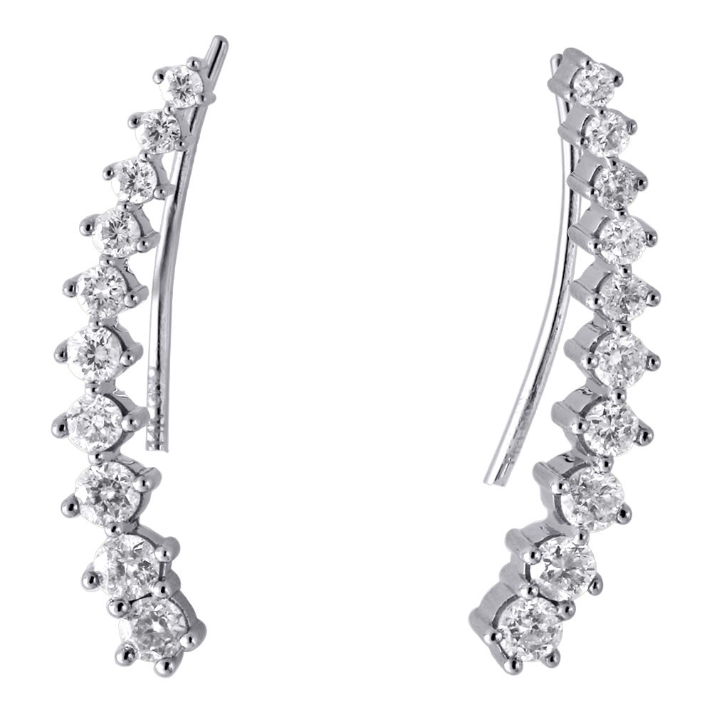 14kt Or Jaune Brillant Longue Larme Boucle d/'oreille