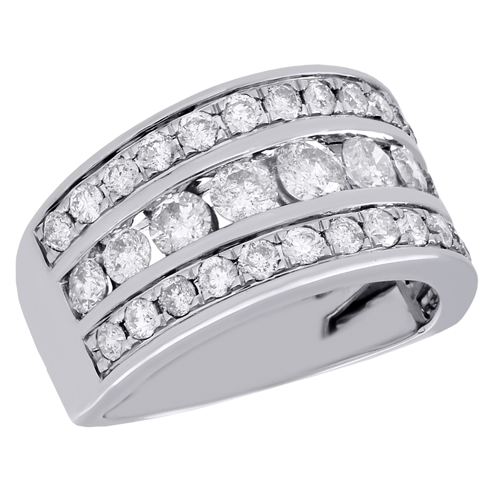 women's white gold diamond wedding band