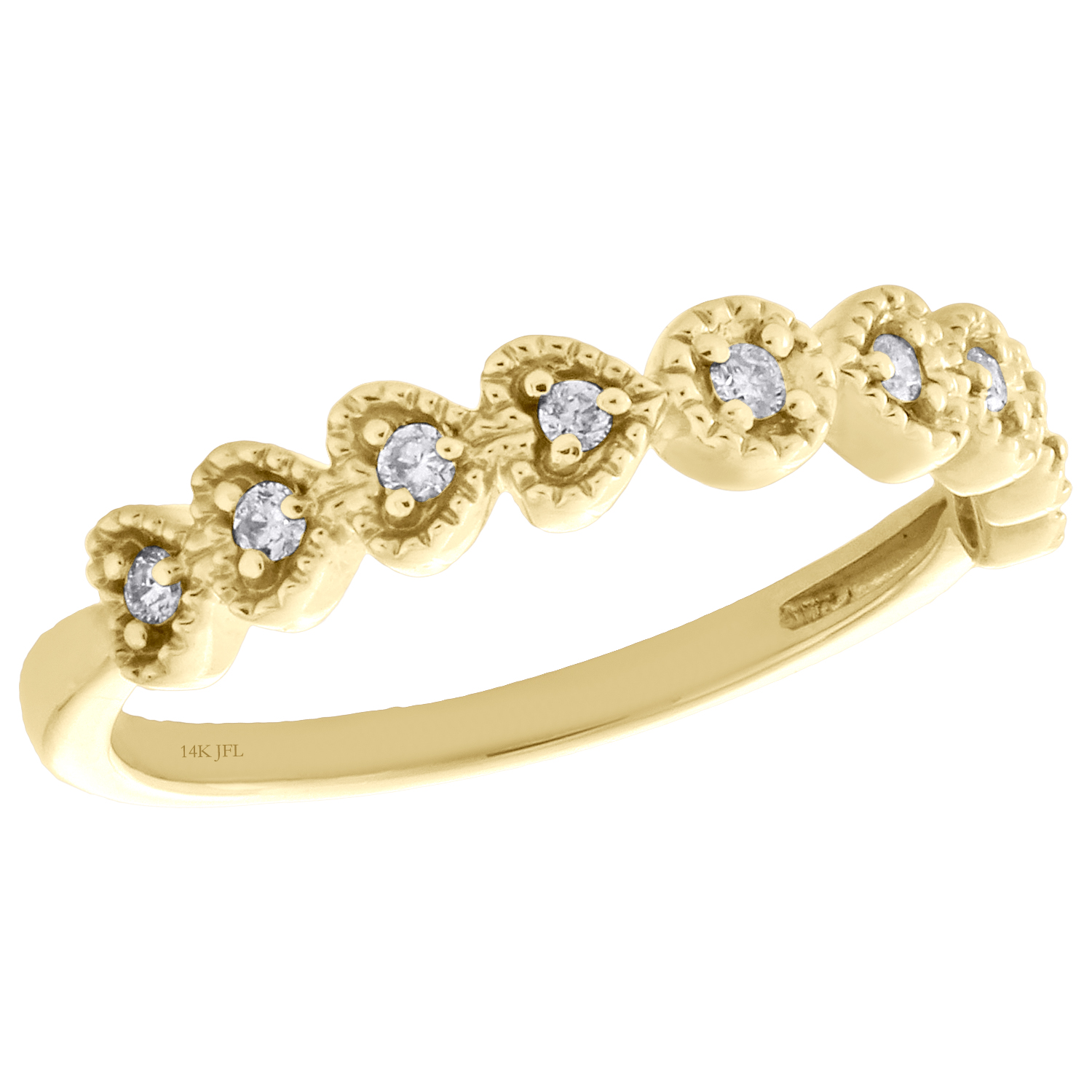 Eternity Gold 14 mm Poli Boucles d/'oreilles créoles en 10K or Blanc