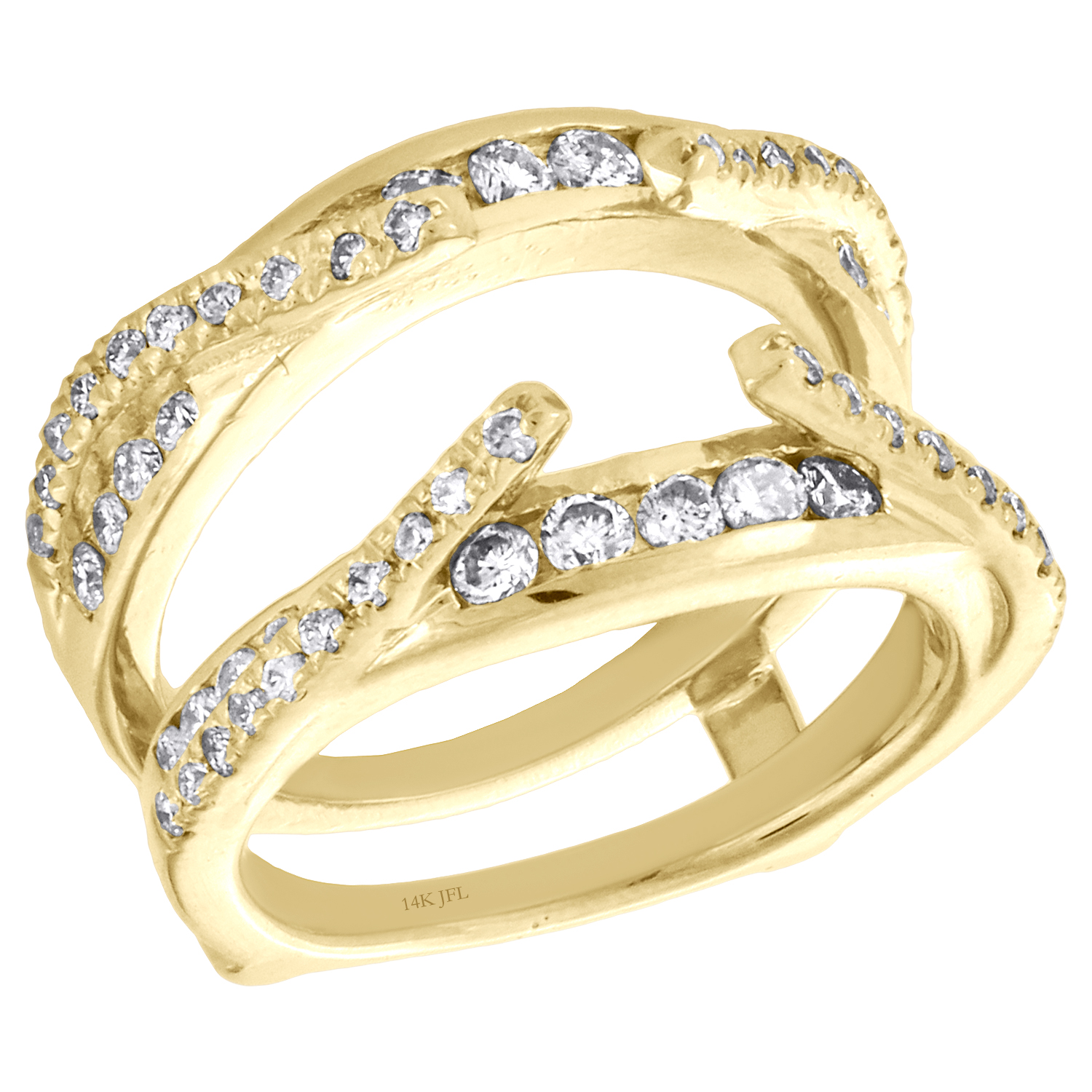 1.40 Ct Round Cut Diamond Enhancer Wrap Wedding Engagement