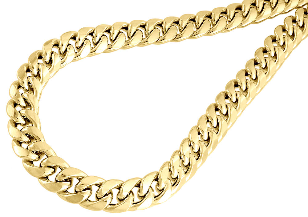 7 MM Cubain Curb Link Diamond-Cut Pave Argent Sterling 925 Italien Chaîne Collier