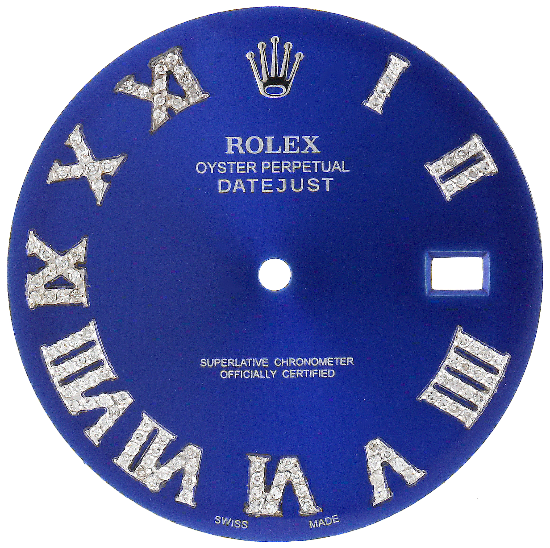rolex diamond roman numerals