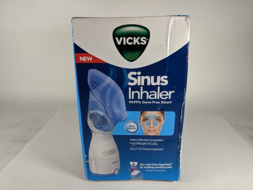 Vicks Personal Sinus Steam Inhaler Face Steamer with Soft Face Mask (OB ...