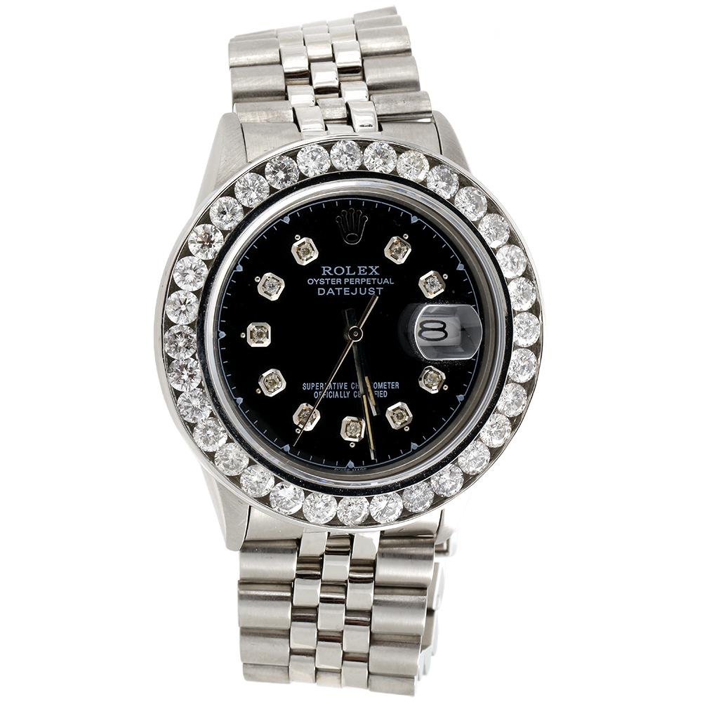 rolex datejust 16014 black dial