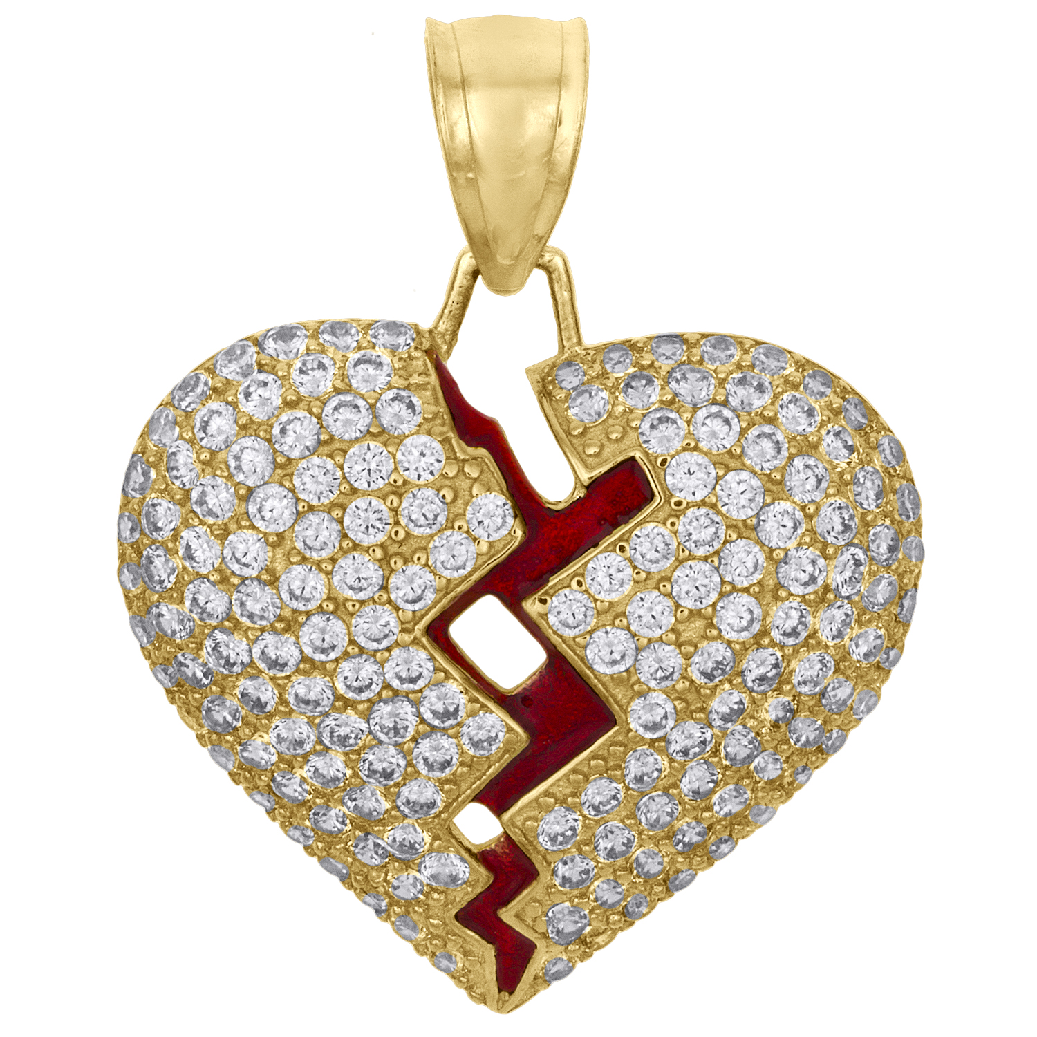 10k Yellow Gold Heart Charm Charms for Bracelets and Necklaces