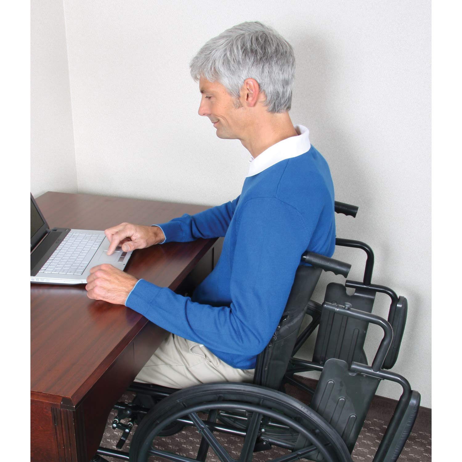 Carex Large 20” Padded Wheelchair Adjustable, Folding, Removable