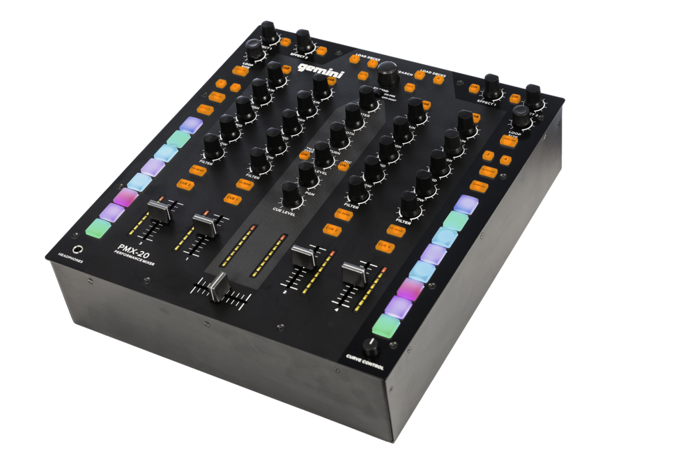 Gemini PMX20 4Channel Digital DJ Mixer & MIDI Controller 747705005168