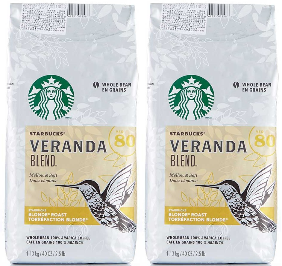Starbucks Veranda Blend Blonde Roast Whole Bean Coffee - 40oz/2.5lb | eBay