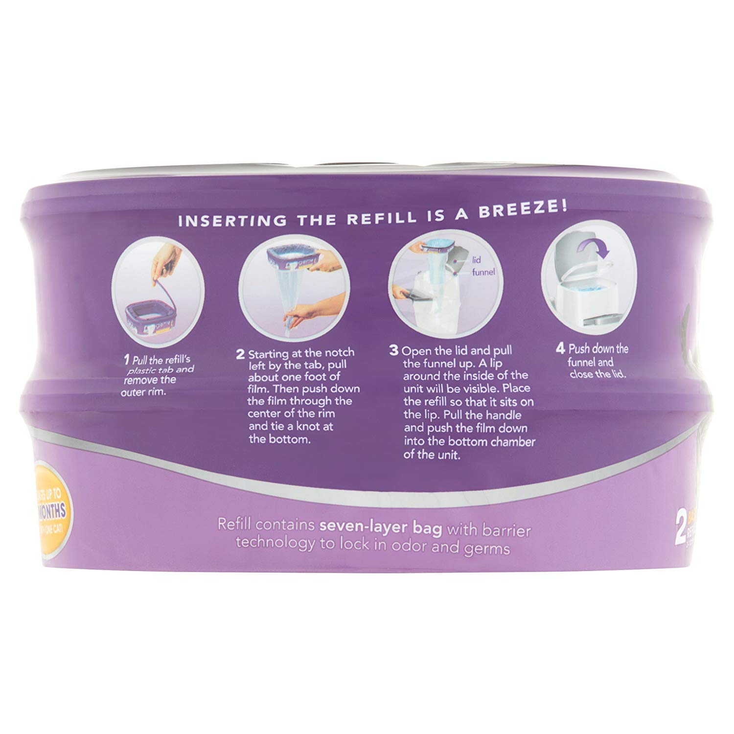 Litter Genie Basic Cat Litter Disposal System Refills Pack of 2 eBay