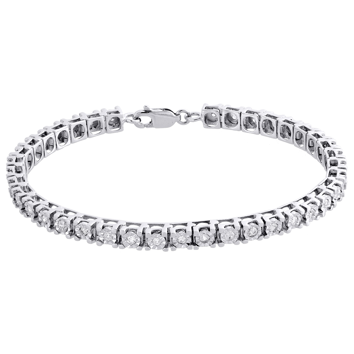 Diamante and glass claw set bracelet