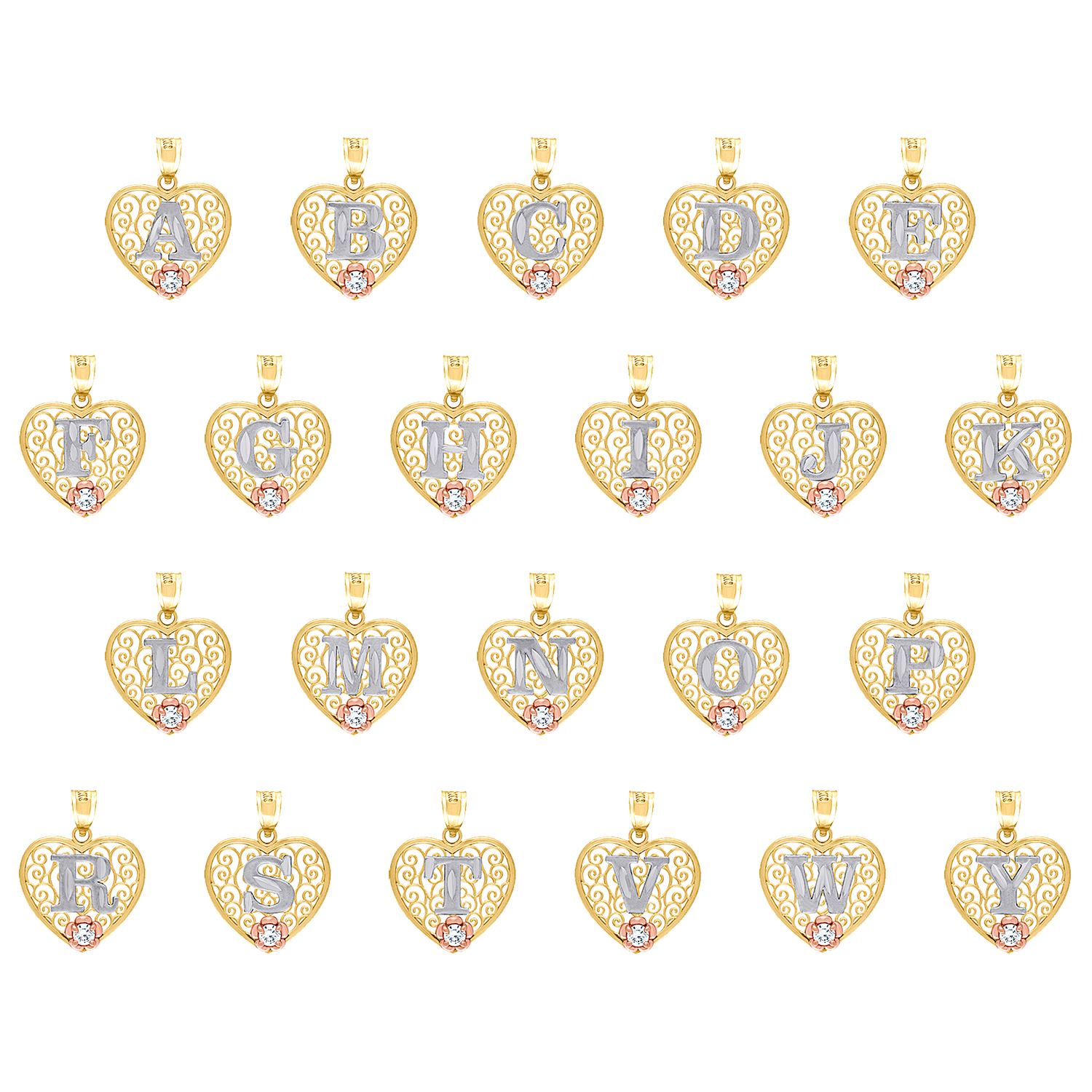 14K Or Jaune Diamant Cut Gold Ball Chain Slide Charm Pendentif 14K Or Jaune Diamant Cut Gold Ball Chain Slide Charm Pendentif