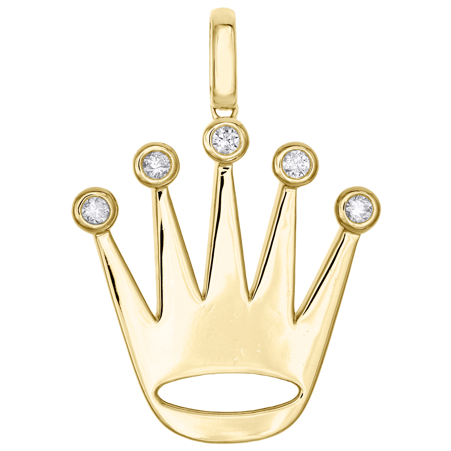 rolex crown pendant necklace