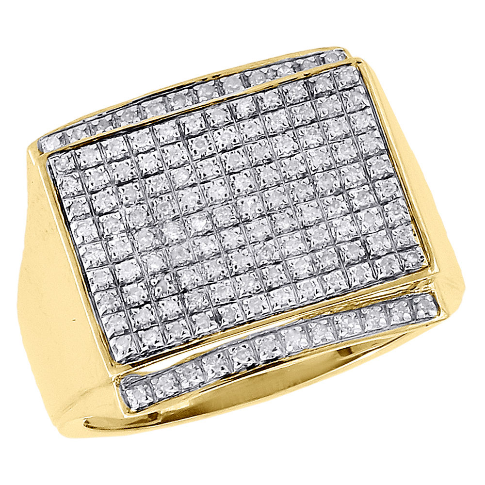 statement mens diamond pinky rings