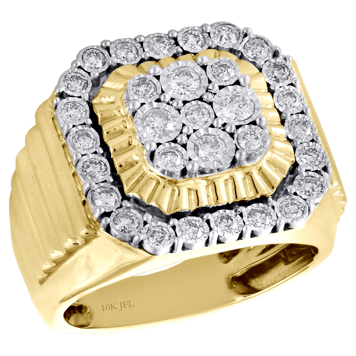 statement mens diamond pinky rings