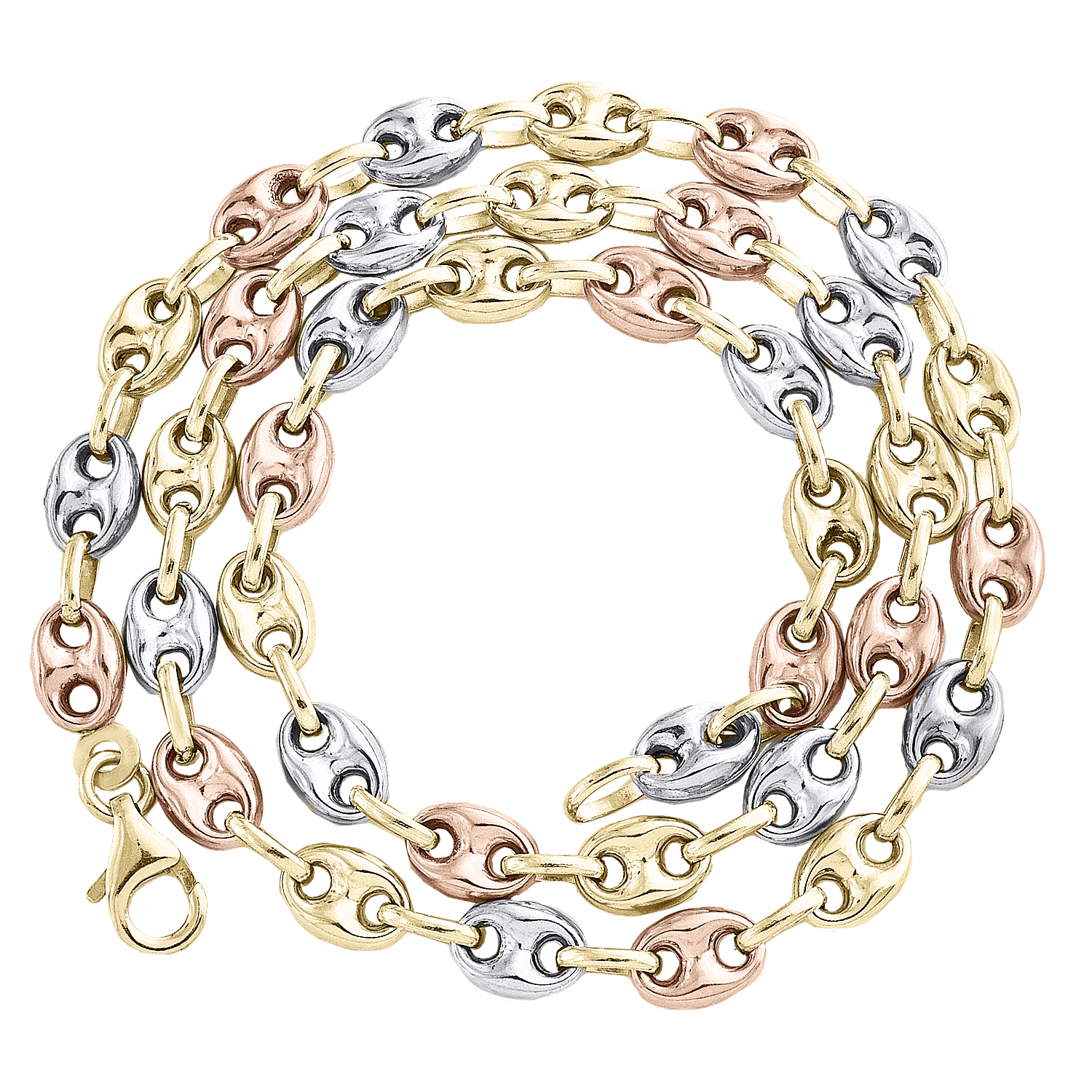 3/8 Pink Metallic Chain Trim, Chain Link, Necklace Chain Strip