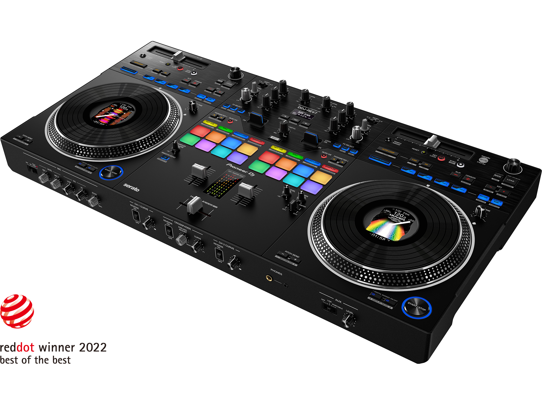 Pioneer DJ DDJ-REV7 Motorized DJ Controller for Serato Pro 