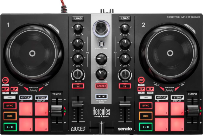 Hercules DJ Control Inpulse 200 MK2 2-Channel DJ Controller
