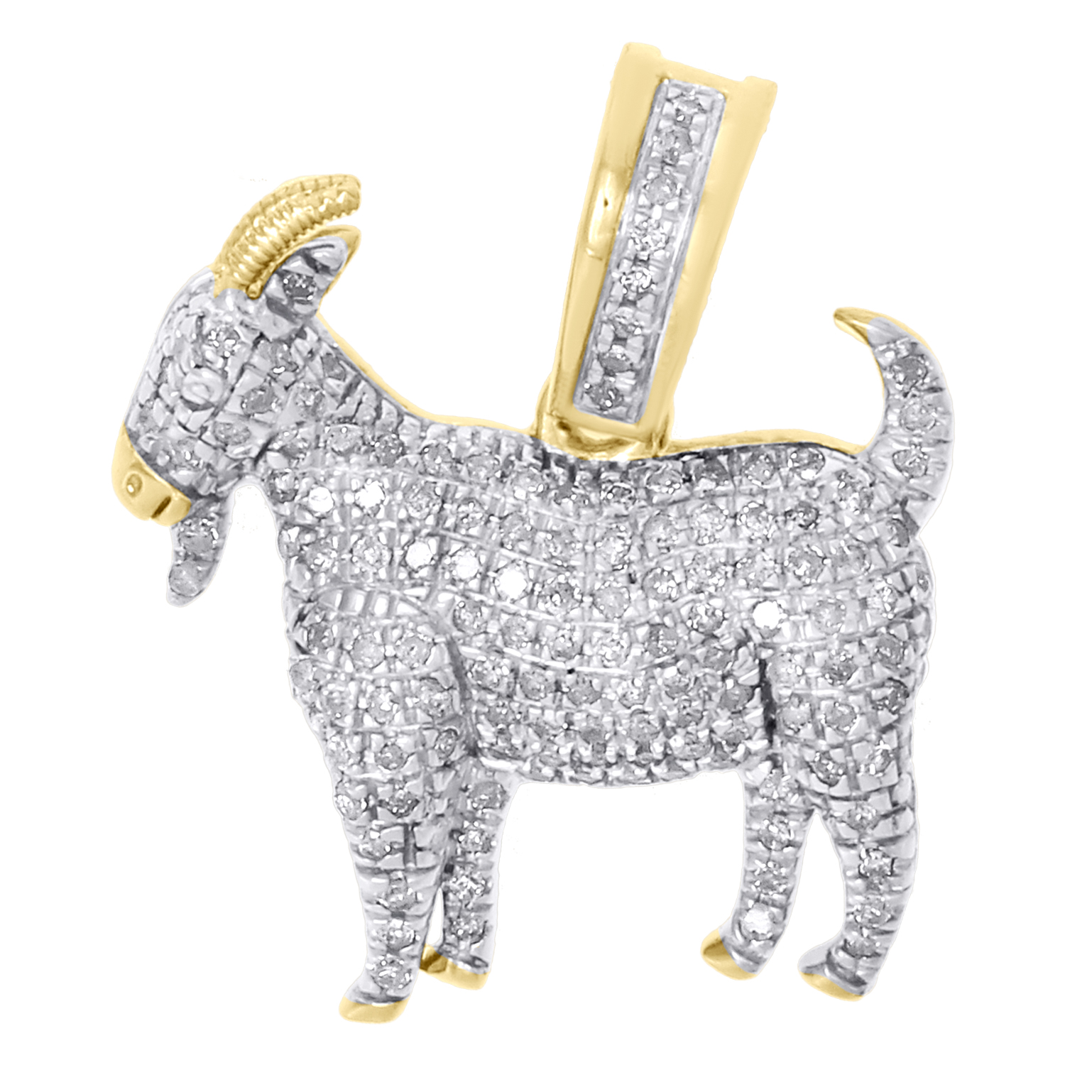 diamond goat pendant