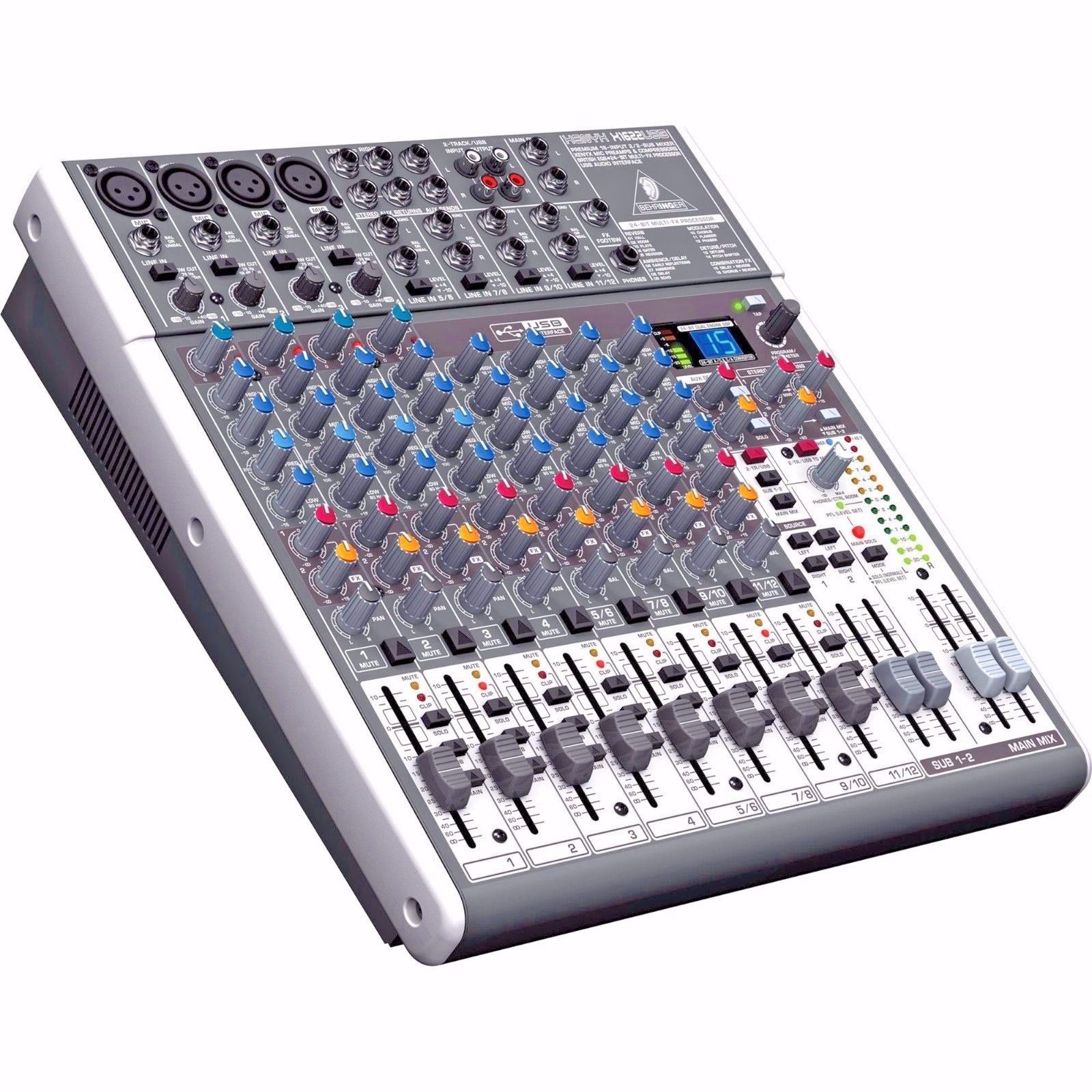 Behringer XENYX X1622USB 16Channel Mixer Mixing Board w/ USB & FX EQ