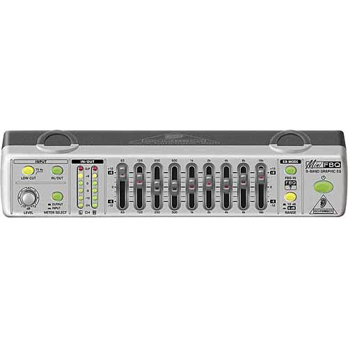 Behringer MINIFBQ FBQ800 Compact 9Band Graphic Equalizer with